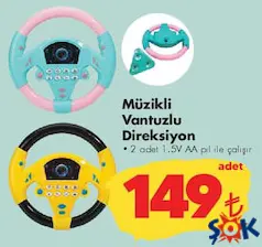 GOKİDY OYUNCAK MÜZİKLİ VANTUZLU DİREKSİYON